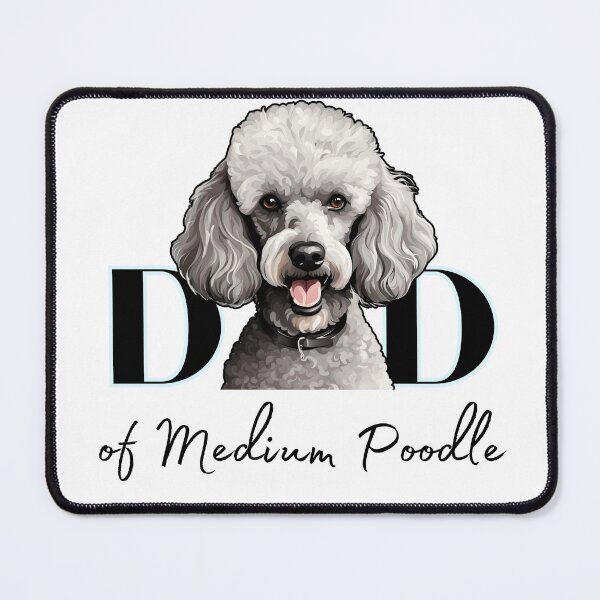 Item preview, Minimalistic aesthetic Dad of white apricot black cream beige medium poodle designed and sold by GoodyPaws.