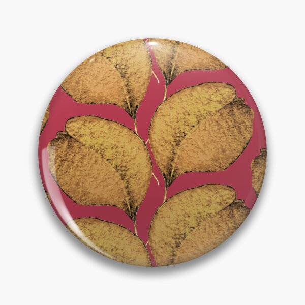 Item preview, Watercolor leaf, Yellow on red background designed and sold by Alex  Blud.