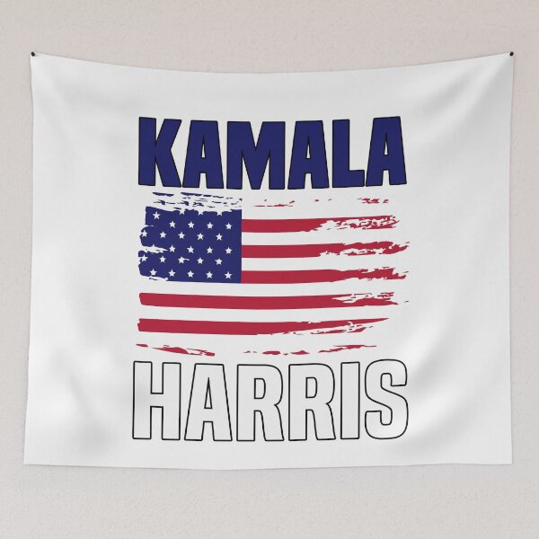 Item preview, Kamala Harris 2024 American Flag Presidential Race Election Campaign designed and sold by HalloweenGift.