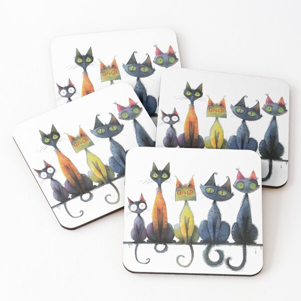 Item preview, Whimsical Cats designed and sold by timea.