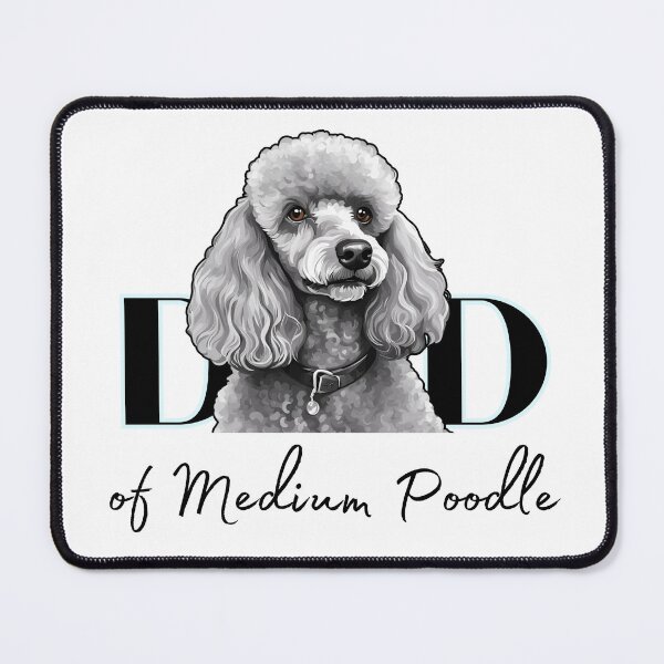 Item preview, Minimalistic aesthetic Dad of white apricot black cream beige medium poodle designed and sold by GoodyPaws.