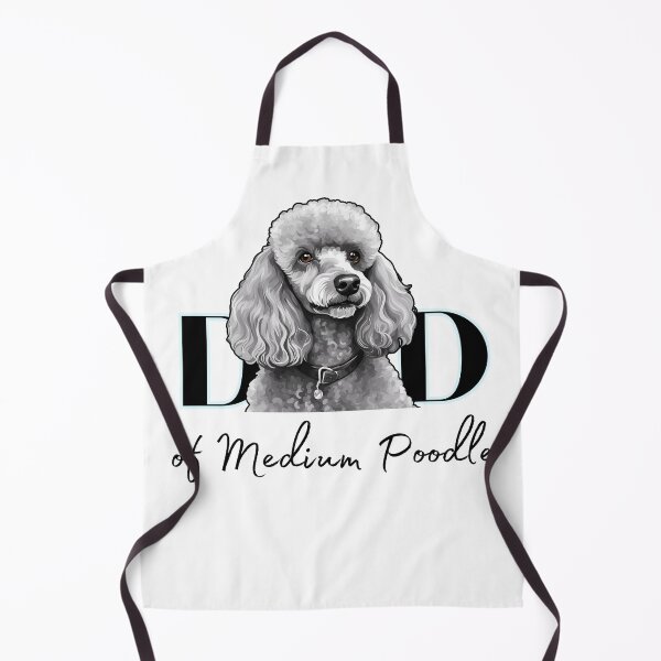 Item preview, Minimalistic aesthetic Dad of white apricot black cream beige medium poodle designed and sold by GoodyPaws.