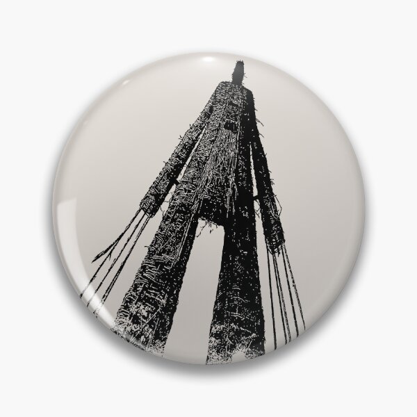 Item preview, The Wicker Man silhouette folk horror white designed and sold by LapinMagnetik.