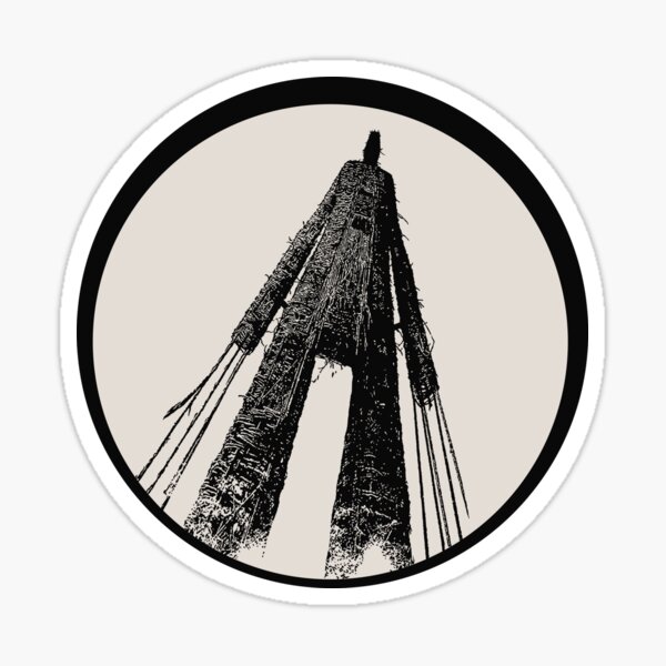 Item preview, The Wicker Man silhouette folk horror white designed and sold by LapinMagnetik.