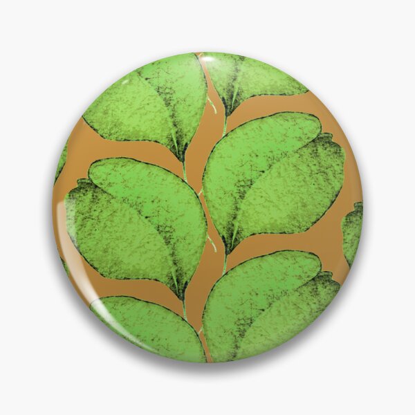 Item preview, Watercolor leaf, Green on yellow background designed and sold by Alex  Blud.