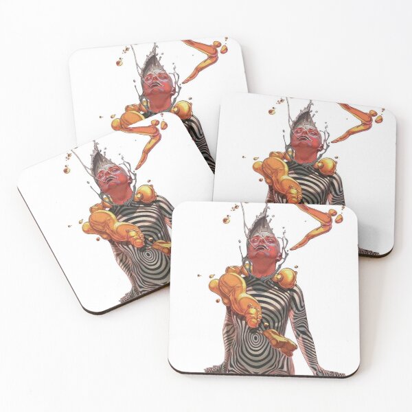 Item preview, Striped Illusion: Abstract Human and Gold Splash	 designed and sold by thomaasa.