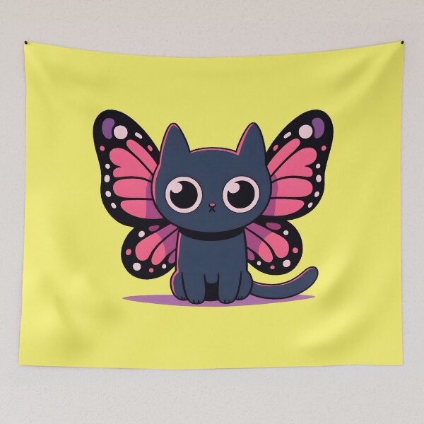 Item preview, Butterfly cat designed and sold by Anna Halasek.