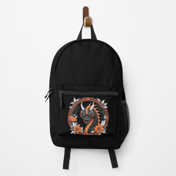 Item preview, Intense Black and Orange Dragon designed and sold by RedStacks.