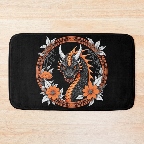 Item preview, Intense Black and Orange Dragon designed and sold by RedStacks.