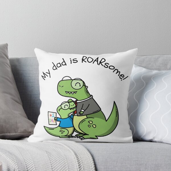 Aperçu de l'œuvre « Mon père est ROARsome ! » Papa merch  créée et vendue par ChowdersTee.
