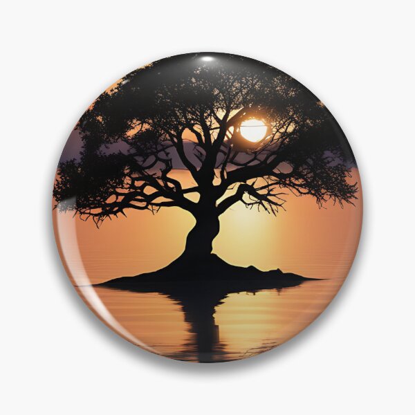 Item preview, The big tree on small island 3d illustration designed and sold by bvdesignart.