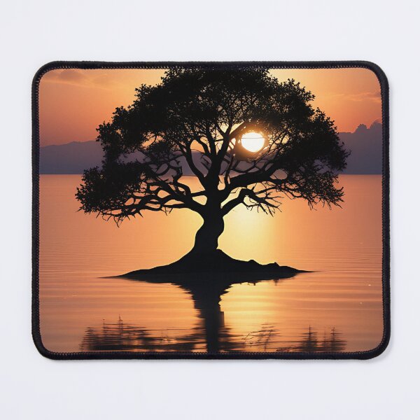 Item preview, The big tree on small island 3d illustration designed and sold by bvdesignart.