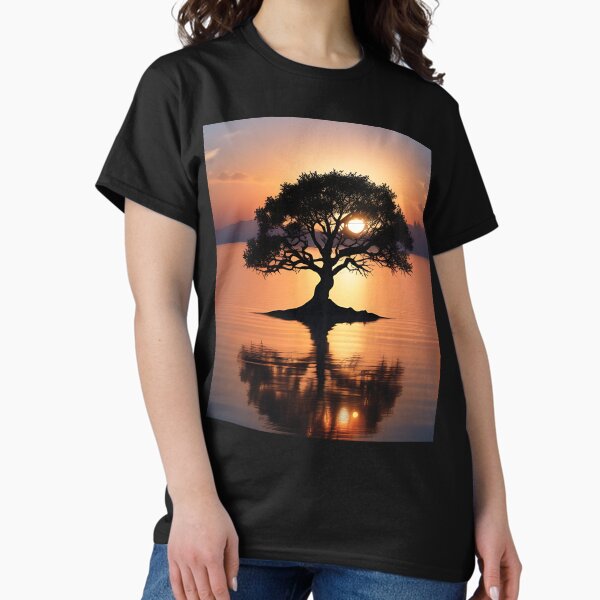 Item preview, The big tree on small island 3d illustration designed and sold by bvdesignart.