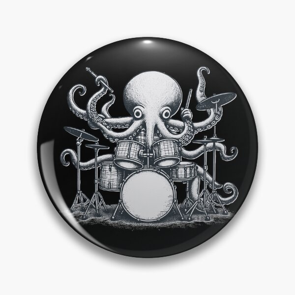 Item preview, Octopus playing Drums designed and sold by timea.