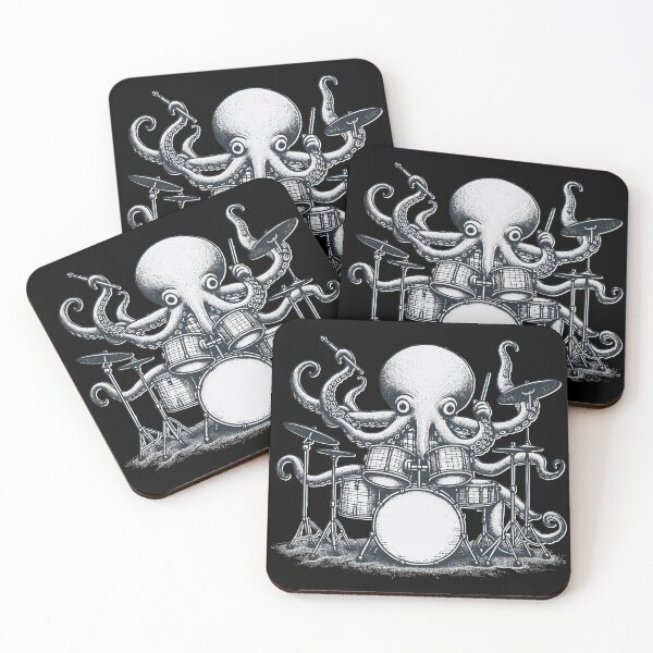 Item preview, Octopus playing Drums designed and sold by timea.