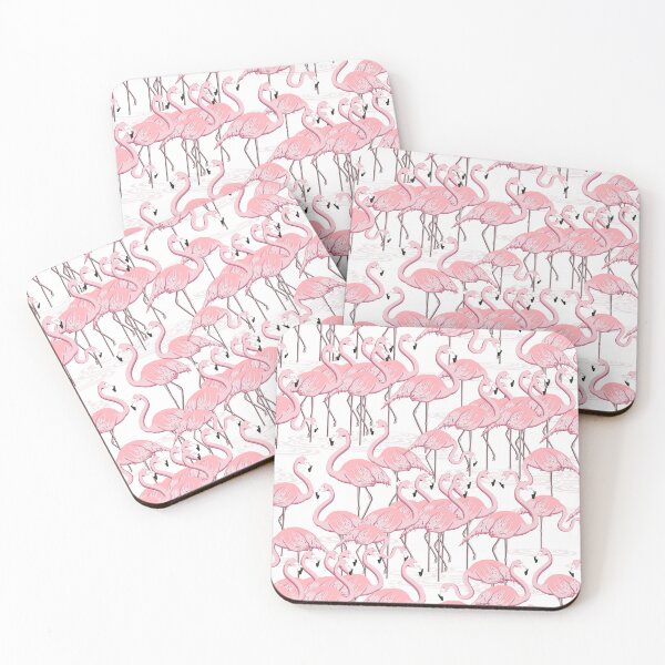 Item preview, Flamingo, Coral on white background designed and sold by Alex  Blud.