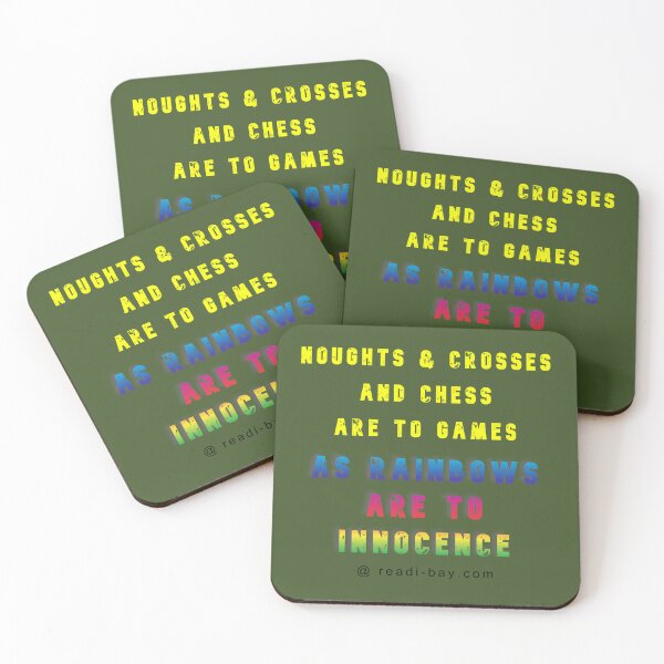 Item preview, Noughts n Crosses - Chess - Rainbows designed and sold by alien almanac.