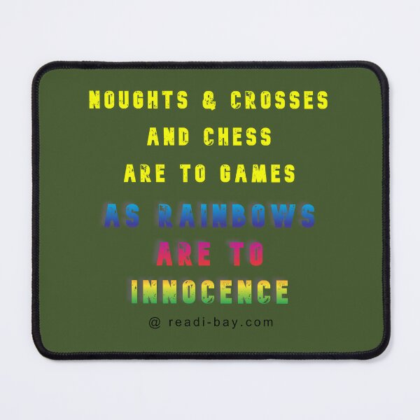 Item preview, Noughts n Crosses - Chess - Rainbows designed and sold by AlienAlmanac.