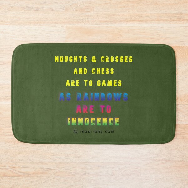 Item preview, Noughts n Crosses - Chess - Rainbows designed and sold by AlienAlmanac.