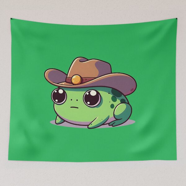 Item preview, Cowboy frog designed and sold by Anna Halasek.