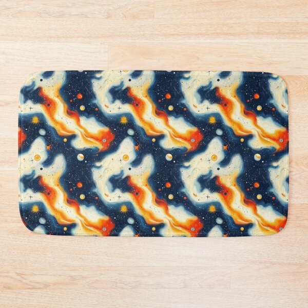 Item preview, Retro space pattern with stars, planets and nebula designed and sold by Hamish Davies.