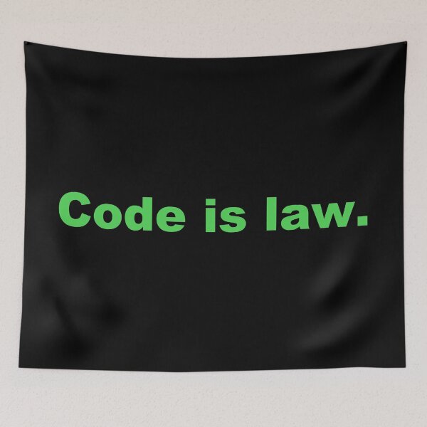 Item preview, Code is law. designed and sold by zzz888.