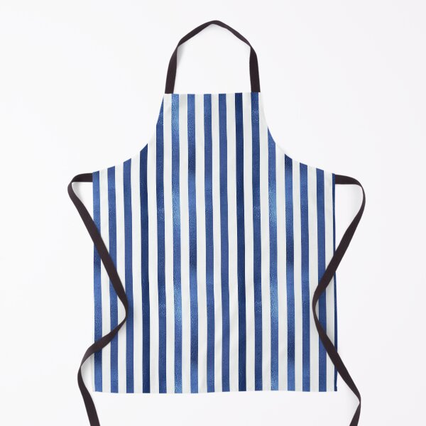 Item preview, Metallic Blue White stripes designed and sold by NdesignTrend.