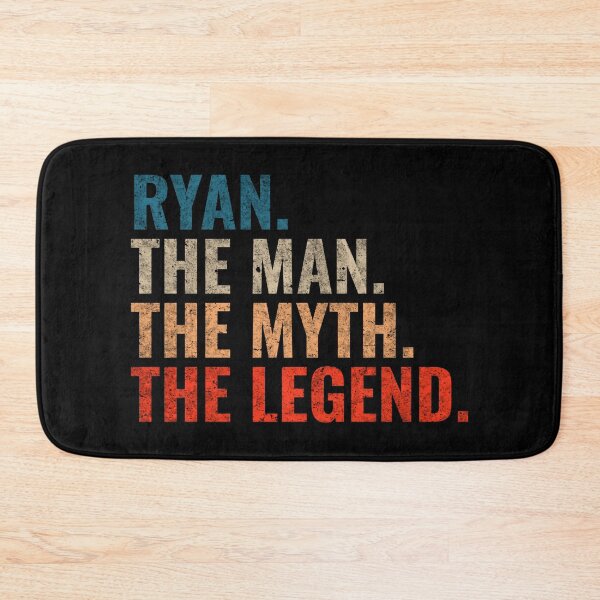 Item preview, Ryan The Man The Myth The legend Ryan Name Retro 70s distress designed and sold by Teelogic.
