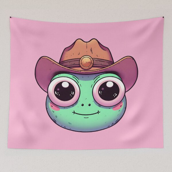 Item preview, Cowboy frog designed and sold by Anna Halasek.