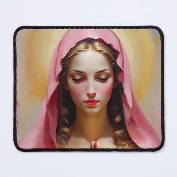Item preview, Holy Mary, Saint Mary, Extremely Beautiful Oil Impasto Painting 10 designed and sold by VarnaChitra.