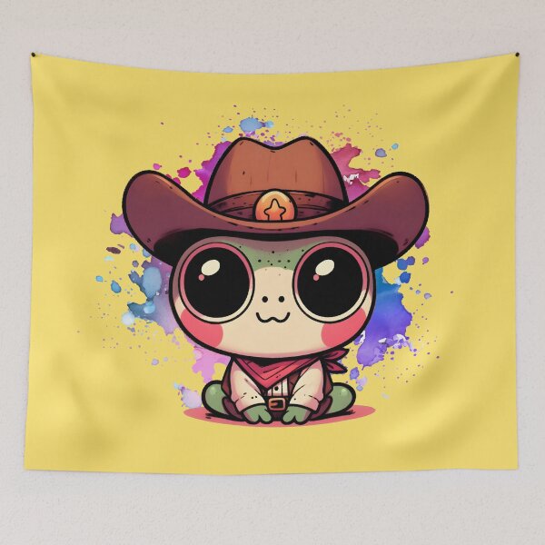 Item preview, Cowboy frog designed and sold by Anna Halasek.