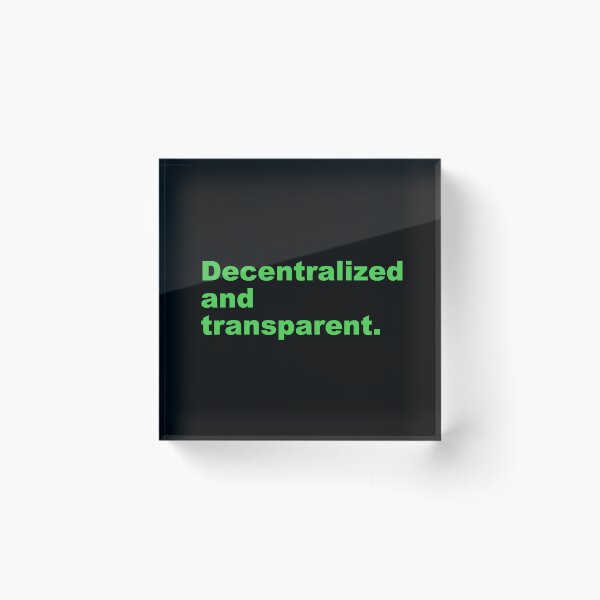 Item preview, Decentralized and transparent. designed and sold by zzz888.