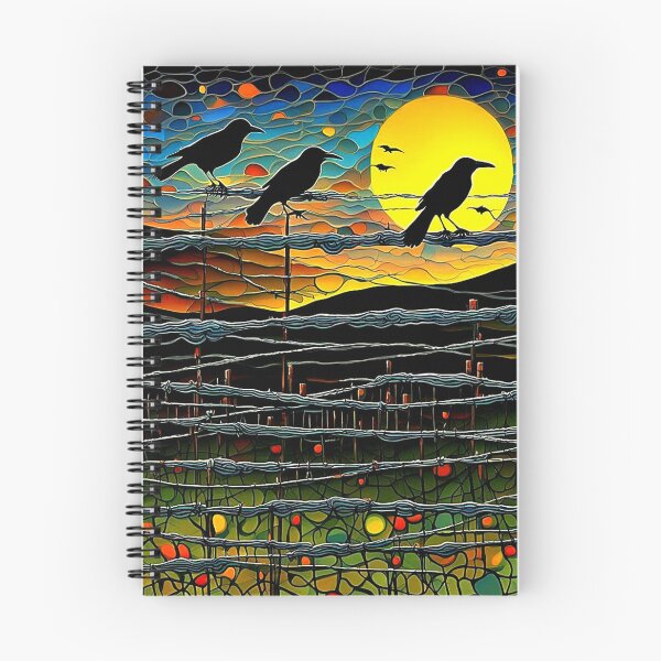Item preview, Crows on wire fence 3 designed and sold by George Hutton Hunter.