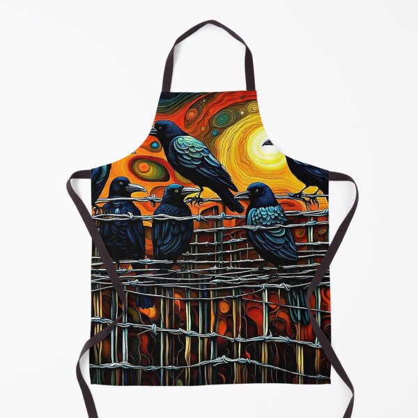 Item preview, Crows on wire fence 5 designed and sold by George Hutton Hunter.