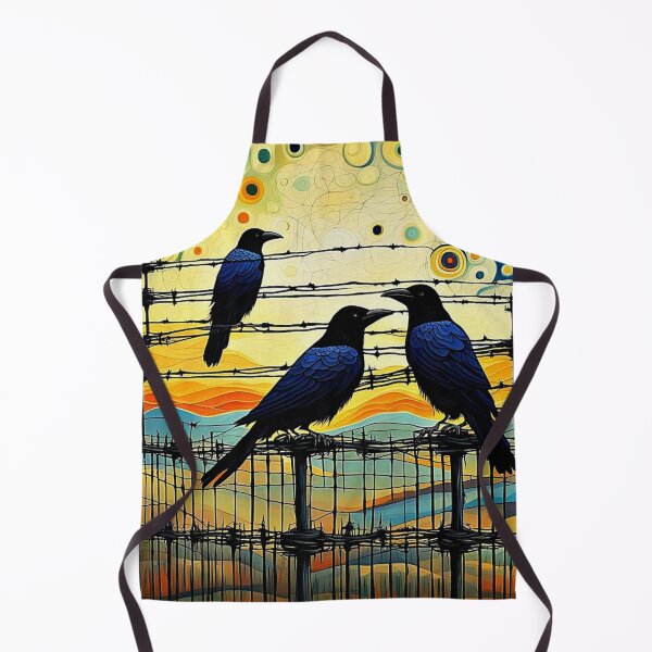 Item preview, Crows on wire fence 1 designed and sold by George Hutton Hunter.
