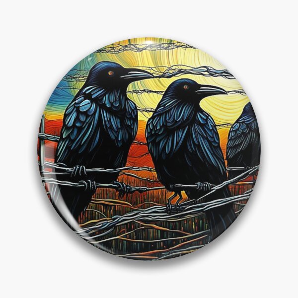 Item preview, Crows on wire fence 2 designed and sold by George Hutton Hunter.