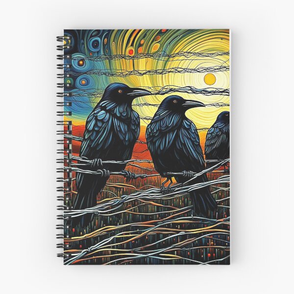 Item preview, Crows on wire fence 2 designed and sold by George Hutton Hunter.