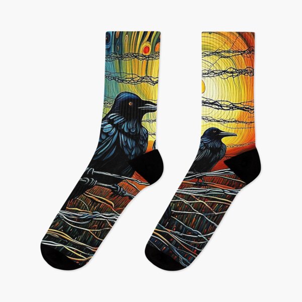 Item preview, Crows on wire fence 2 designed and sold by George Hutton Hunter.
