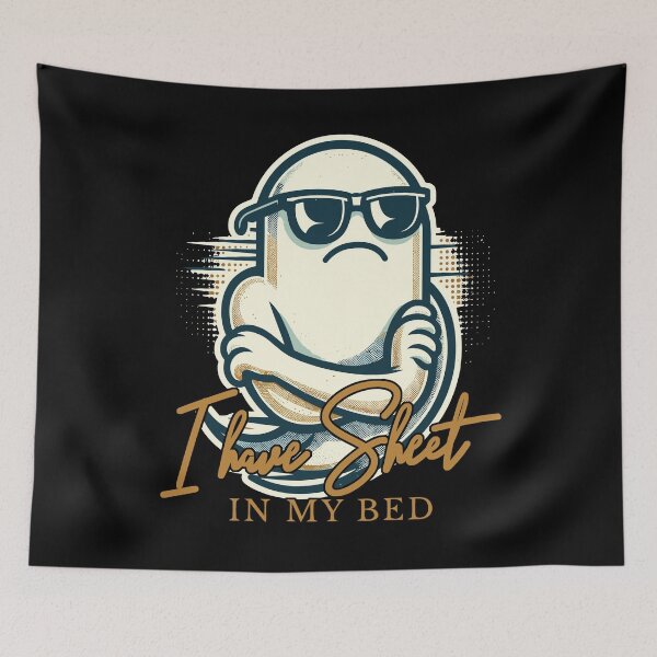 Item preview, Scary Funny Ghost Saying I Have Sheet designed and sold by LuminOrb.