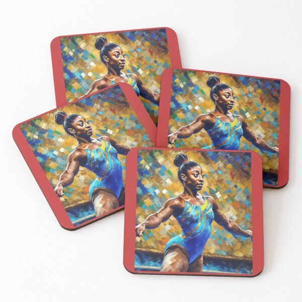 Item preview,  "Simone Biles: Artistic Gymnastics Champion in Action" designed and sold by Artisticanvas.