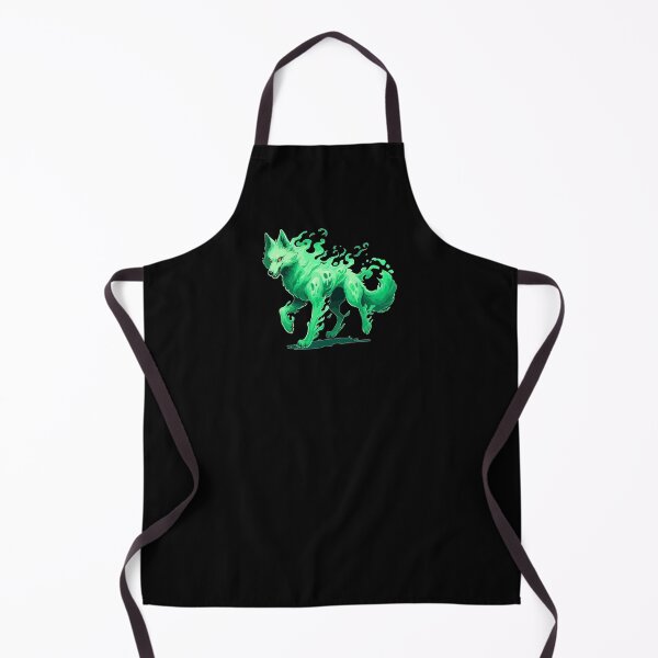 Item preview, Halloween Green Ghost Wolf designed and sold by TomFrontierArt.