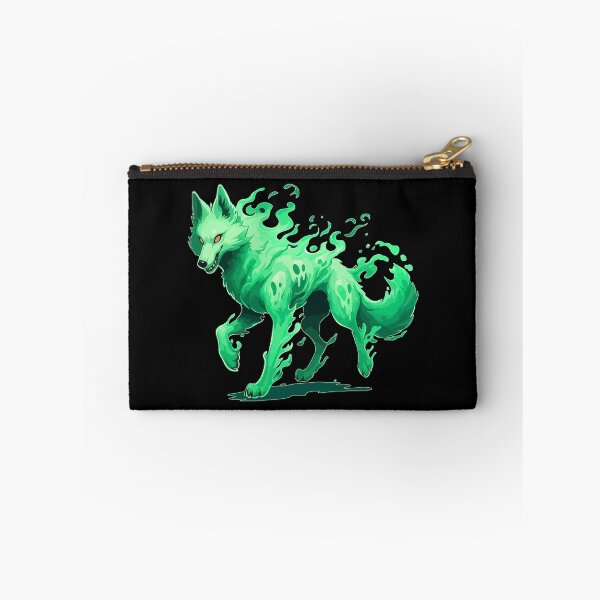 Item preview, Halloween Green Ghost Wolf designed and sold by TomFrontierArt.