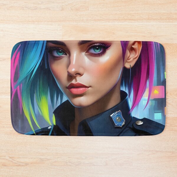 Item preview, Cyberpunk Female Police Officer designed and sold by papi1998.
