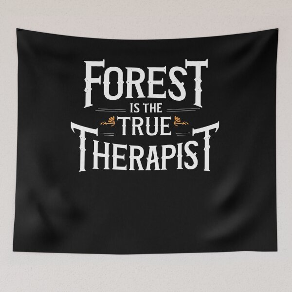 Item preview, FOREST IS THE TRUE THERAPIST cool nature lover design designed and sold by Jt41.