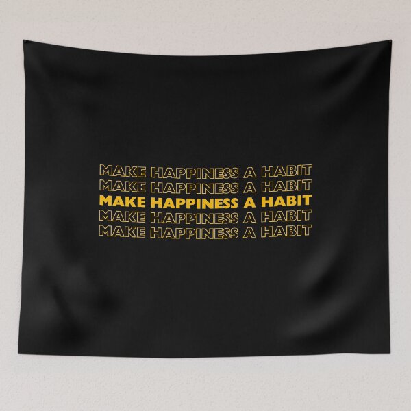 Item preview, Daily Mantra - Make Happiness a Habit designed and sold by Flying Alligator.