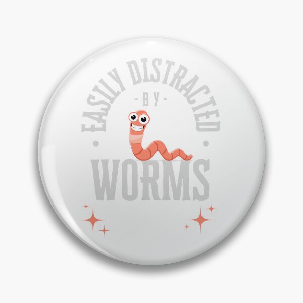 Item preview, Easily Distracted by Worms T shirt designed and sold by Bla-Moln.