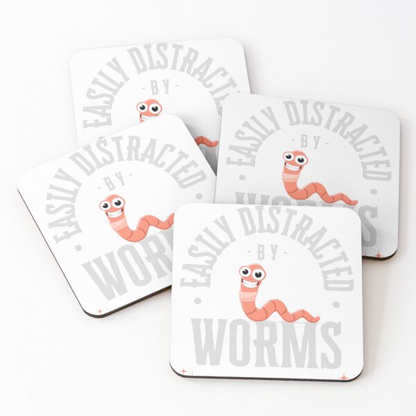 Item preview, Easily Distracted by Worms T shirt designed and sold by Bla-Moln.