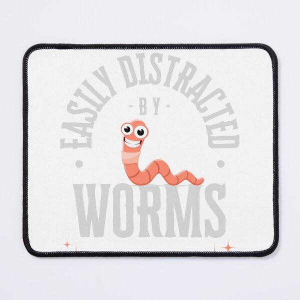 Item preview, Easily Distracted by Worms T shirt designed and sold by Bla-Moln.