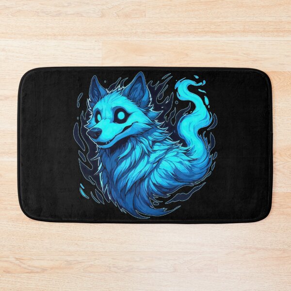 Item preview, Kawaii Halloween Blue Ghost Wolf Dog designed and sold by TomFrontierArt.