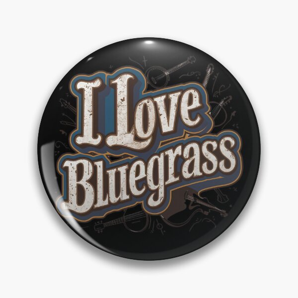 Item preview, I LOVE BLUEGRASS music cool retro western style design designed and sold by Jt41.